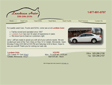 Tablet Screenshot of lundeenauto.net